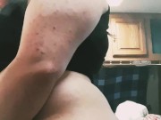 BBW Arab teases camera while she blows smoke 16/16