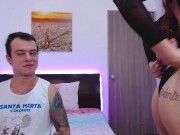 Fuck anal and cum in his mouth 1/16