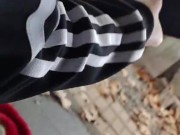 Lo hacemos en la calle con mí amiga, casi nos descubren! 3/16