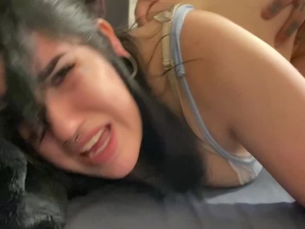 She gets fucked in her teen ass (facing camera)