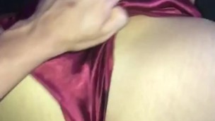 Emptied his dick on my back 👅