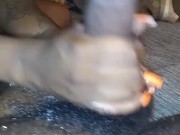 WET HANDJOB AND BALL MASSAGE LEADS TO BIG BOOTY KANGAROO BOUNCE!!!! 10/16