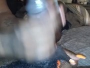 WET HANDJOB AND BALL MASSAGE LEADS TO BIG BOOTY KANGAROO BOUNCE!!!! 5/16