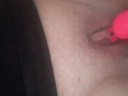 Milf masturbates fat clit with Vibrator 5/16