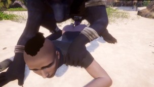 Sucking Furry Cock 3D