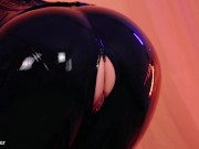 Latex Hot Teasing Video, Rubber Catsuit Arya Grander 1/16