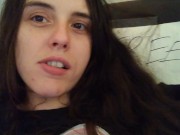 PinkMoonLust FREE CHAIR 2 Hairy Pussy Exhibitionist Sits in Garbage Chair Bringing New Life 1/16