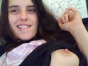 PinkMoonLust FREE CHAIR 2 Hairy Pussy Exhibitionist Sits in Garbage Chair Bringing New Life 16/16