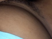 BBW hiding next to my boyfriend rubs clit and squirting quietly. WHAT A MESS!