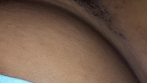 BBW hiding next to my boyfriend rubs clit and squirting quietly. WHAT A MESS!