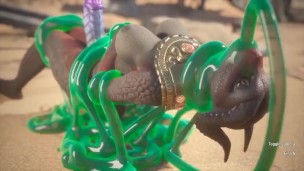 Dragon Futa Gets Played With By A Slime
