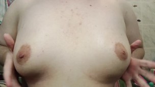 Playing with my boobs