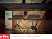 I met a Stranger at a Bar - Mutual Masturbation under Table! Hairy Red Pussy MILF Ginger Ale 1/16