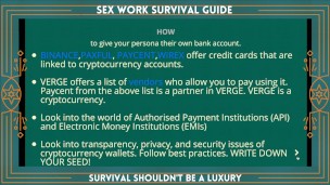 2021 Sex Work Survival Guide Conference - How to establish & maintain accounts online with privacy
