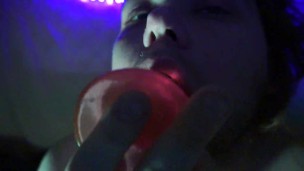 gagging on my dildo while watching videos about nihilism