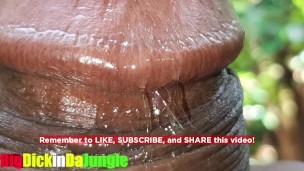 Jamaican Big Dick Guy presents- Extreme Close Up Precum Play Wettest Dick in Jamaica! Sexy Moanings