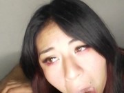 Exnovia me invita a su casa después de la fiesta, le lleno la cara de semen 6/16