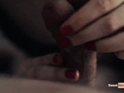 Cheese on cock makes it tastier!!! Food blowjob handjob 9/16