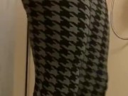 Pt 1 MILF Strip Tease - Stripping out of work clothes to jump in the shower and wash my creamy pussy
