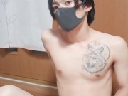 日本人男性の風呂上りオナニー　Japanese　amateur　masturbation