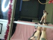 Татуированная девушка мастурбирует в зеркале - Screenshot 6 of 16 - HD