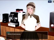 6 - Mythic Manor - Sexy milf Esther pee in the toilet and her massive tits.