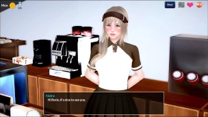 6 - Mythic Manor - Sexy milf Esther pee in the toilet and her massive tits.