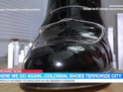 amaninheels | Giant Crossdresser | Giant Loafers in the City (teaser)