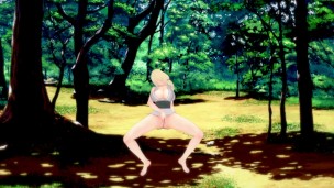 Tsunade masturbates at Shikkotsurin - Naruto hentai uncensored