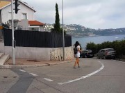 Public PEE in my way to one of Mediteranian Beach