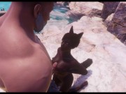 Black Cat Girl gets destroyed!