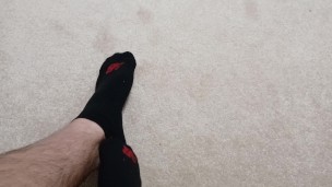 Male Feet Taking Off Socks - Testing System (More to Come Soon)