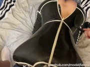 Latex Dreams #1 Rubber Doll Doing BJ onlyfans . com/ gembdsm