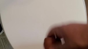 Jerking Small Thick cock on Tiolet seat
