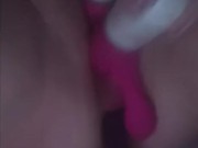 MILF Hotwife-Triple toy penetration (2 pussy & 1 ass) Hubby controls toy from desk at work! 