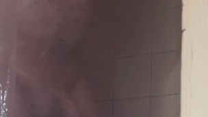 stepdad in the shower voyeur masturbating 