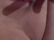 In bed fully nude, fingering myself then licking cum off fingers, I came too! 16/16