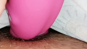 Virgin pussy slowly squirting with orgasms while vibrating wet pussy and clit!