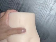 部屋でオナホールに射精