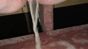 Redhead Pussy Public Porch Piss