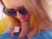 I made his Balls Explode on a Ferris Wheel ! Risky Public Handjob and Loads of Cum | Ginger Ale MILF 10/16