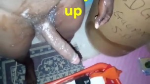 Fit and Hunky Black Solo Caribbean Boy Caught Busting Cumshot BBC