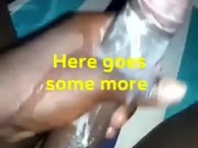 Muscular Black TWINK jerks BBC until he reach HUGE CUMSHOT