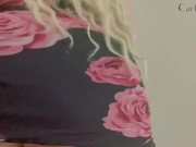 Striptease in a dress that doesn’t really cover my ass!  1/16