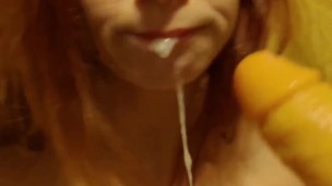 gold dildo sucking clip