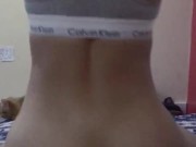 Tinder Fuck:  LATINA BABE from TINDER COLOMBIA riding a big dick on first date