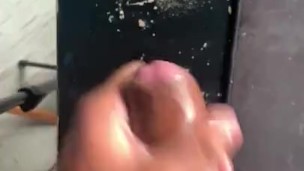 Giving Whore of a Table Morning Facial After Being Pent Up.