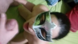 Facial cumshot