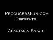 Blonde Gags While Deep Throating And Masturbates Furiously 1/16