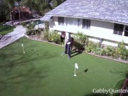 Hole In One! Naughty Mexican Housewife Gabby Quinteros Fucked On The Green! 2/16